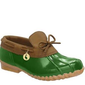 Sporto Aroostic Green Duck Rain Shoes 7